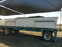 large vegetable tank on trailer