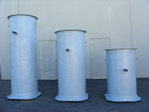 custom fiberglass water treatment and storage tanks